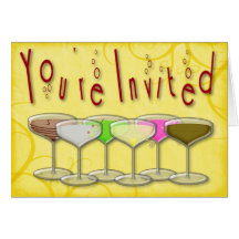 Happy Hour Invitation Cards