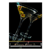 Happy Hour With You Greeting Cards