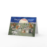 Happy Howlidays Cartoon Dogs Christmas Card
