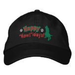 Happy Howlidays Embroidered Hat