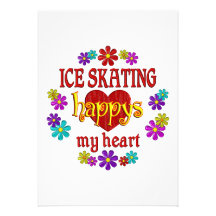 Happy Ice Skating Personalized Announcements