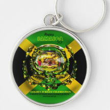 Happy Jamaica 50 Keychain