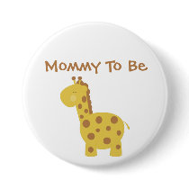 Happy Jungle Baby Shower Mommy To Be Button