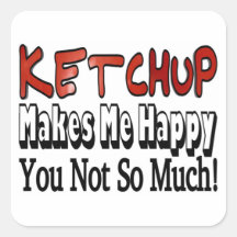 Happy Ketchup Sticker