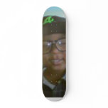 Happy kid skateboards