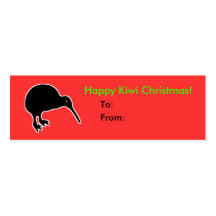Happy Kiwi Christmas Gift Present Tag Business Cards