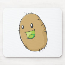 Happy Kiwi Fruit Smiling Mouse Pad