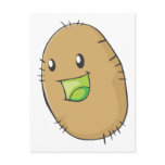 Happy Kiwi Fruit Smiling postcards