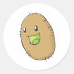 Happy Kiwi Fruit Smiling Stickers