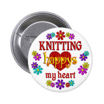 Happy Knitting Pin