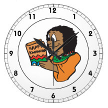 Happy Kwanzaa 4 Wall Clocks