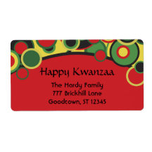 Happy Kwanzaa Address Labels