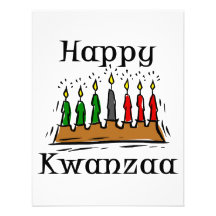 Happy Kwanzaa Candles Custom Invitation