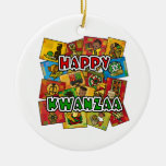 Happy Kwanzaa Collage Christmas Ornament
