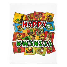 Happy Kwanzaa Collage Personalized Announcement