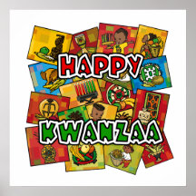 Happy Kwanzaa Collage Posters