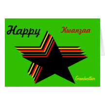 Happy Kwanzaa grandmother greeting cards