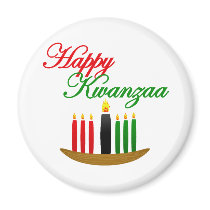 Happy Kwanzaa Refrigerator Magnets
