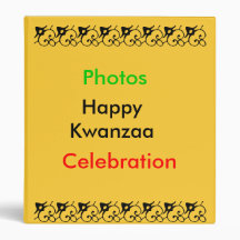 Happy Kwanzaa Photos 3 Ring Binders