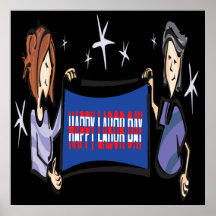 Happy Labour Day Print