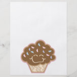 happy little chocolate cupcake flyer design