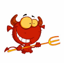 Happy-little-devil-with-pitchfork Acrylic Cut Outs