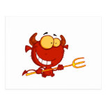 Happy-little-devil-with-pitchfork Post Cards