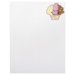 happy little neopolitan cupcake letterhead design