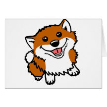 Happy Little Shiba Greeting Cards