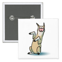 Happy Llama Buttons
