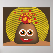 Happy Love Volcano Poster