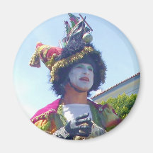 Happy Mardis Gras clown magnet