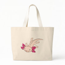 Happy Mexican Axolotl Canvas Bags