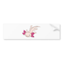 Happy Mexican Axolotl Bumper Stickers