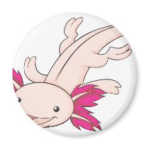 Happy Mexican Axolotl Refrigerator Magnets