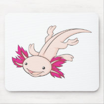 Happy Mexican Axolotl Mousepad