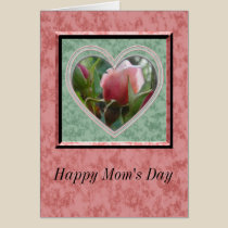 Happy Mom's Day rosebud cards