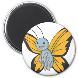 Happy Monarch Butterfly Fridge Magnet