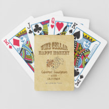 Happy Monkey Playing Cards!