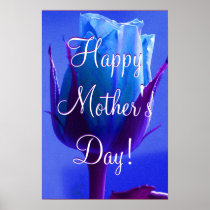 Happy Mother's Day Blue Rose