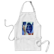 Happy Mother's Day Blue Tulips Apron