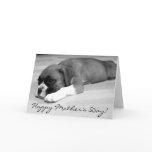 Happy Mother's Day Boxer puppy greeting card