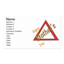 Happy Mothers Day Business Card Template