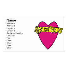 Happy Mothers Day Business Card Template