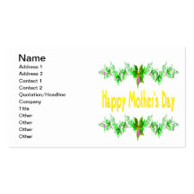 Happy Mothers Day Business Card Templates