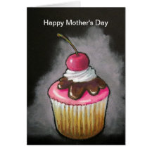 Happy Mother's Day: Cupcake: Sweetest Mom Card