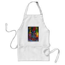 Happy Mothers Day Floral Abstract Aprons