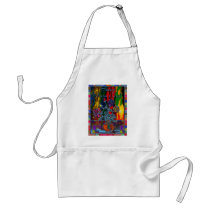 Happy Mothers Day Floral Abstract Apron