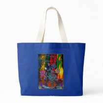 Happy Mothers Day Floral Abstract Tote Bag