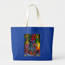 Happy Mothers Day Floral Abstract Tote Bag